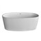 Anzzi Bellentin 5.1 ft. Solid Surface Freestanding Bathtub in Matte White FT-AZ8416 - alternate 4